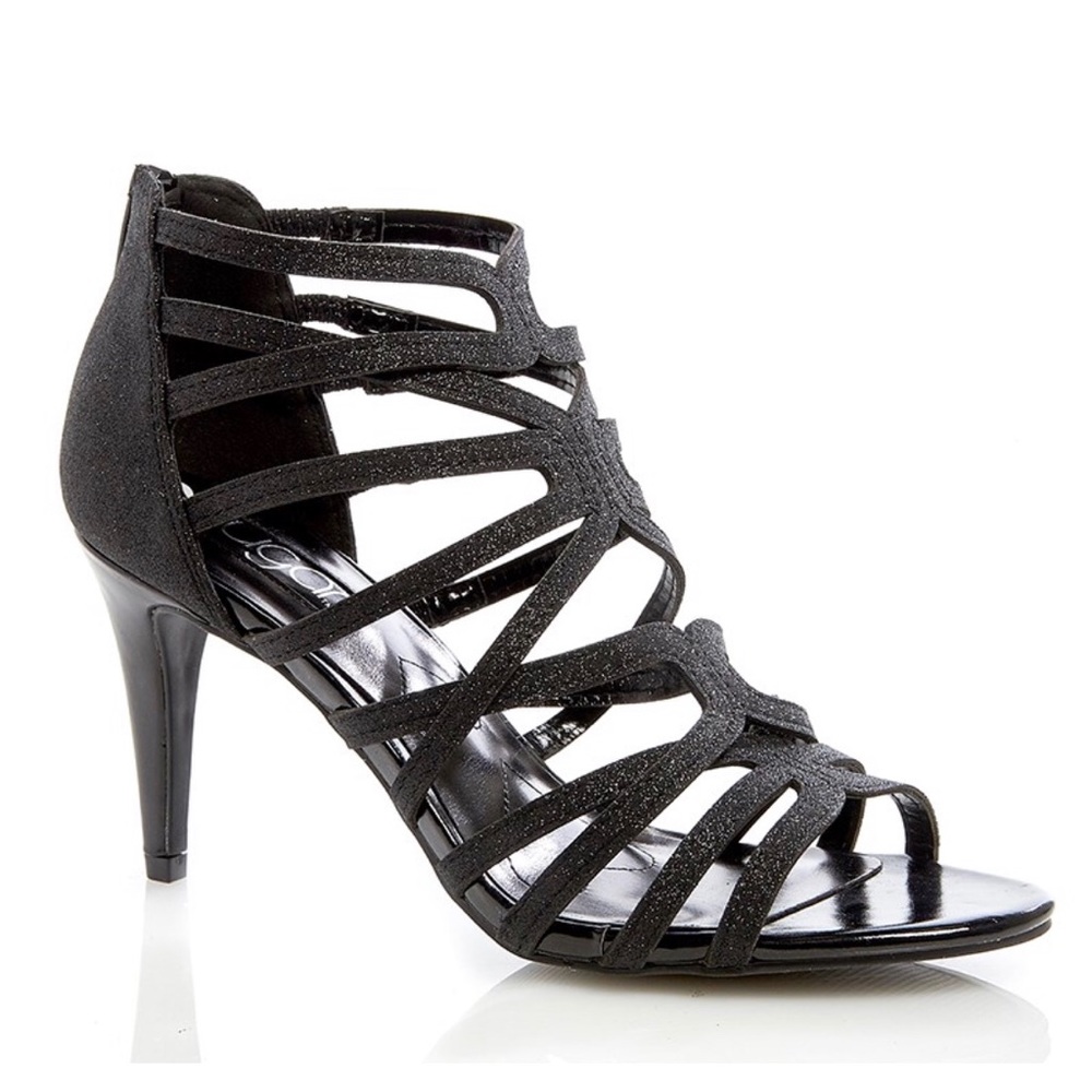 🆕  Glitter Caged Open Toe Heels size size 8-9